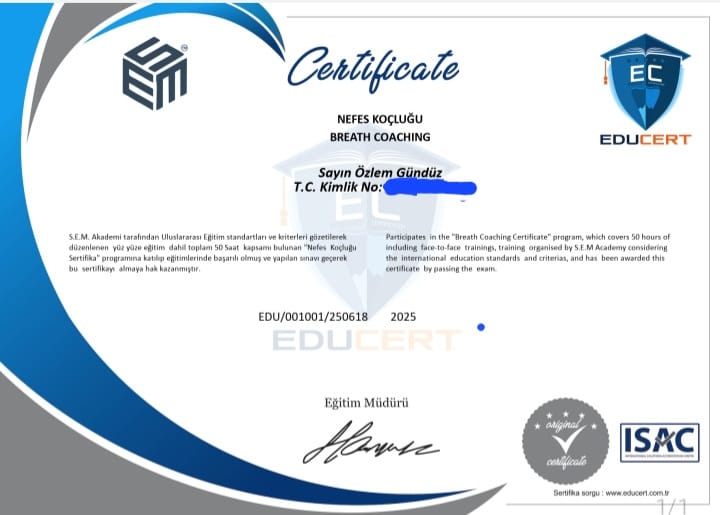 EFT Uygulayıcı Sertifikası